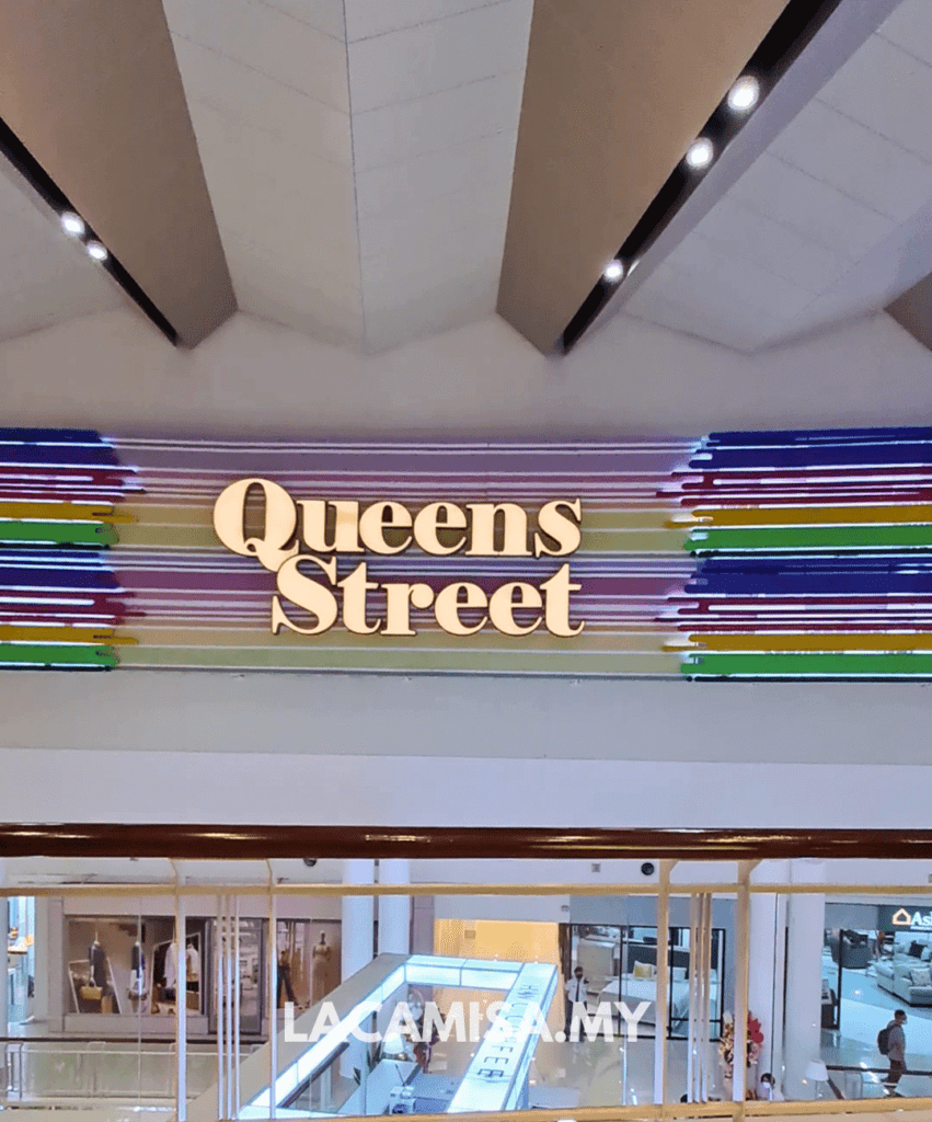 Queens Street in Queensbay Mall, one of the best shopping mall in Penang