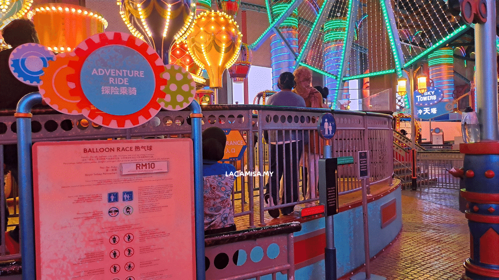 The admission rate is RM10.00 per ride. Visitors can also read the rules and regulations for each ride which are provided just nearby each rides.