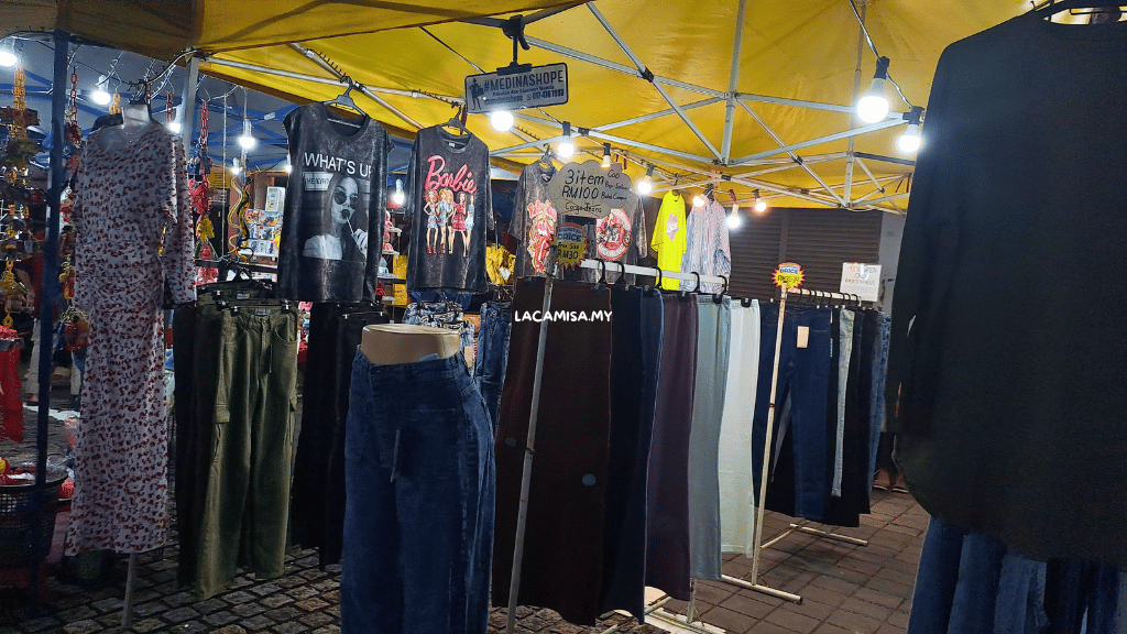Womens modern baju kurung, jeans and other clothing.