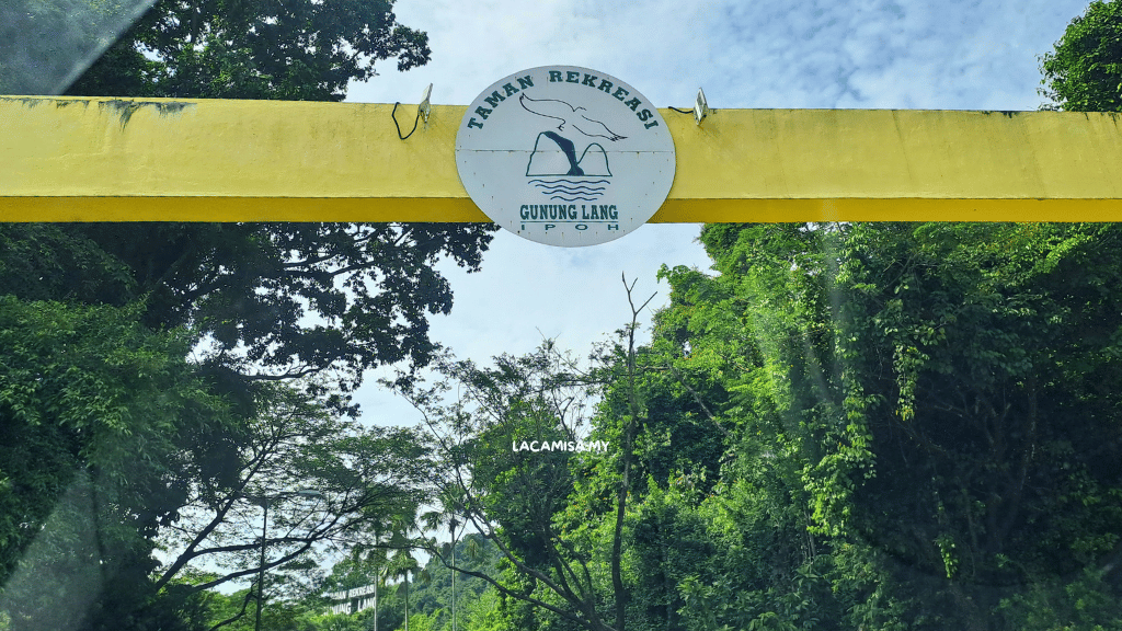 The gateway entrance to Gunung Lang Recreational Park, Ipoh, Perak.