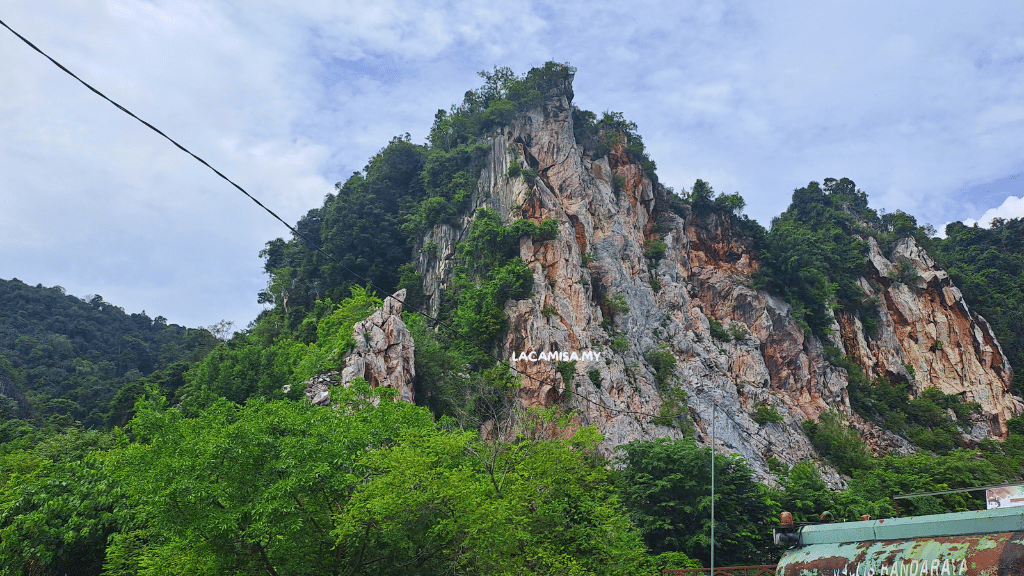 The beautiful limestone mountains of Gunung Lang.