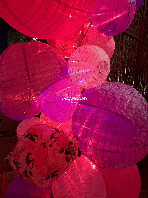 The illuminated lanterns in Putrajaya