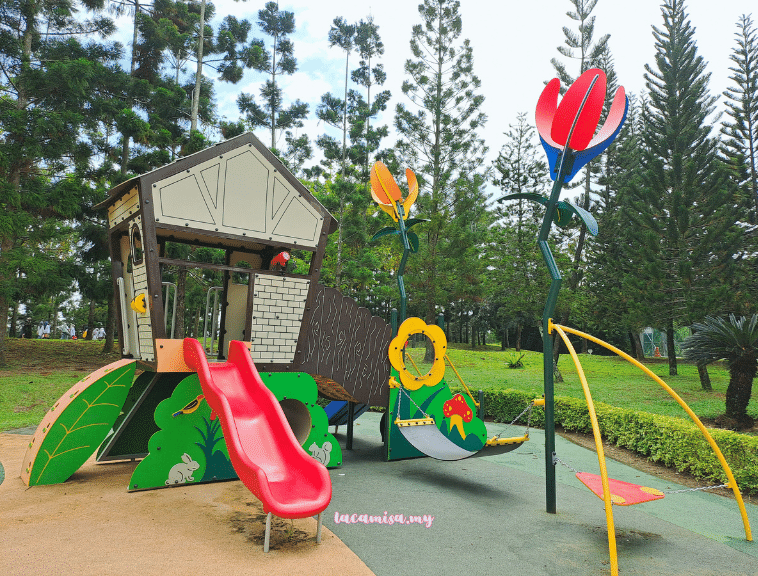Colorful slides in Taman Saujana Hijau Putrajay