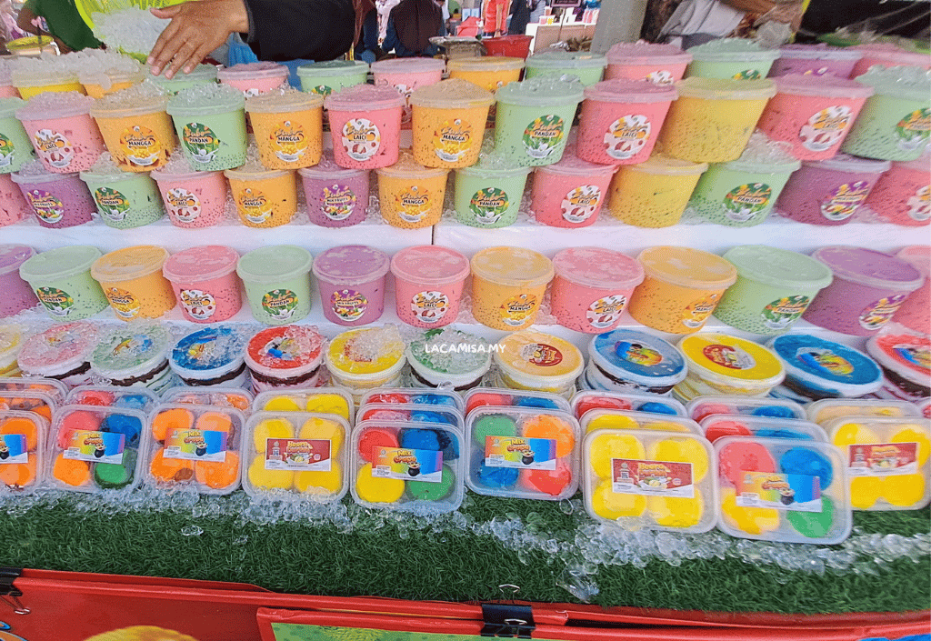 Durian crepes and other desserts in Bazar Ramadhan Presint 3 Putrajaya
