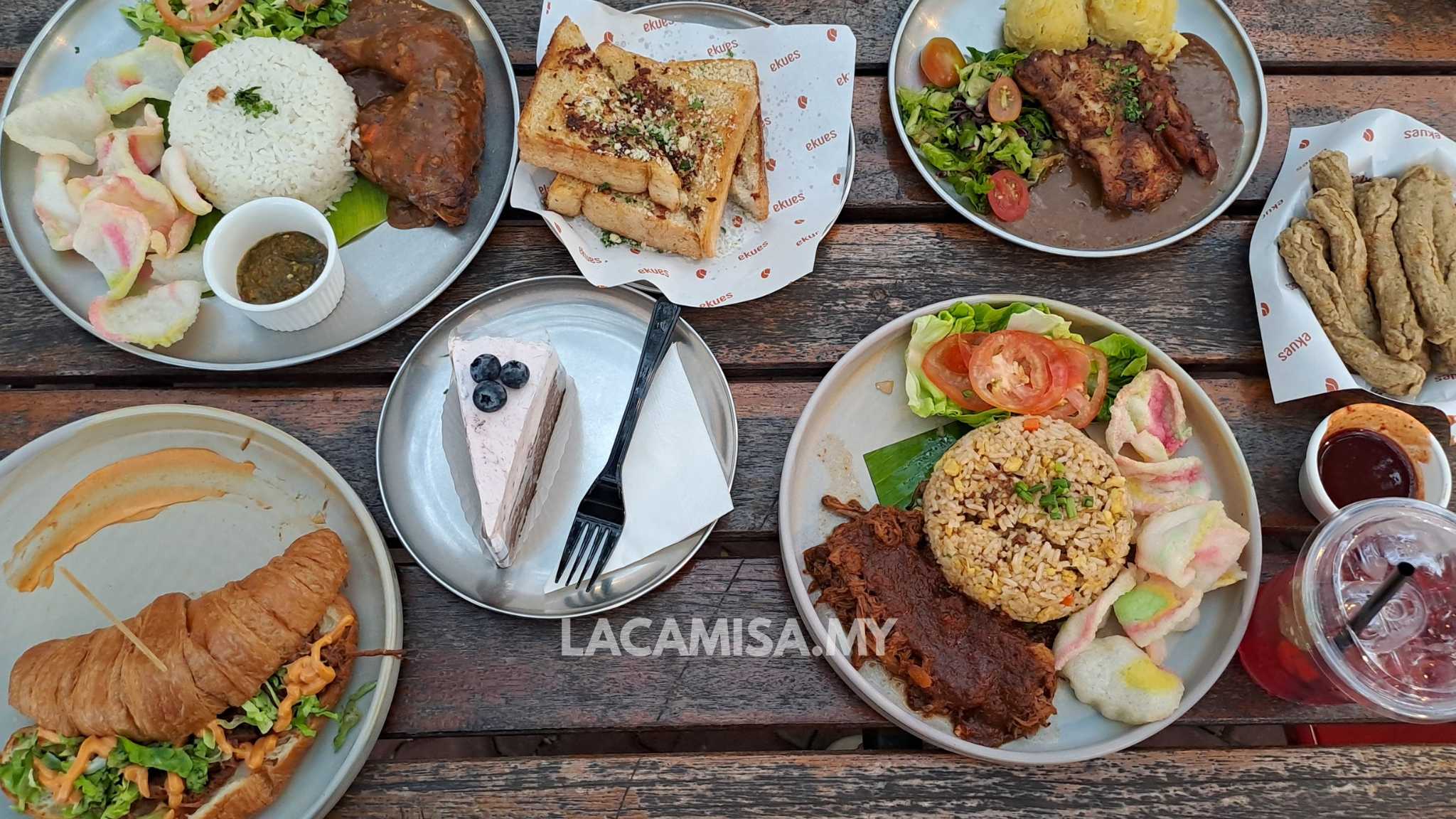 The wide variety of appetizing meals available