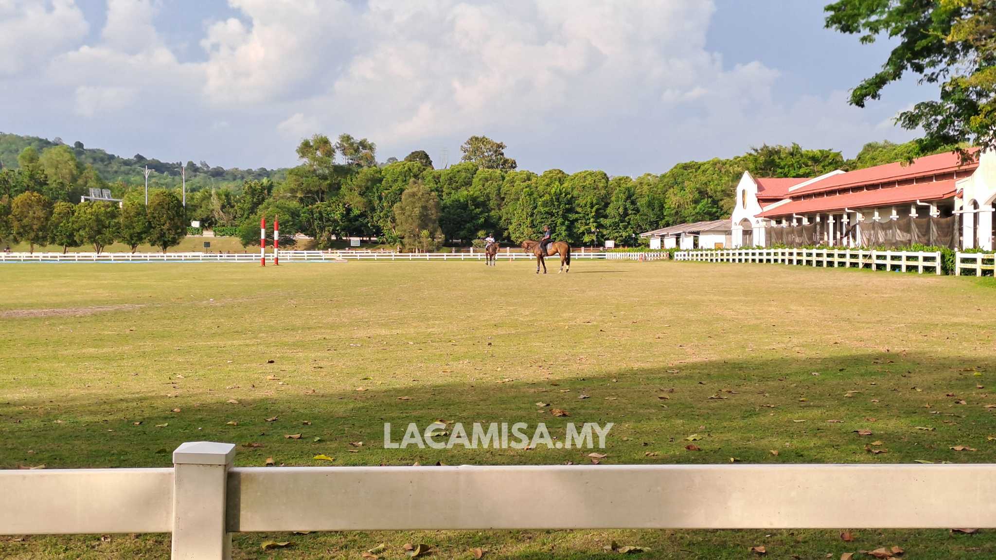 The view of paddock during daytime