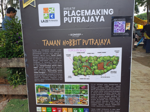 Information boards on The Hobbit Putrajaya