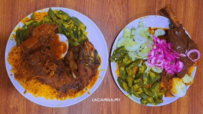 Nasi Kandar Hameediyah is one of the most popular dishes on Penang Island.