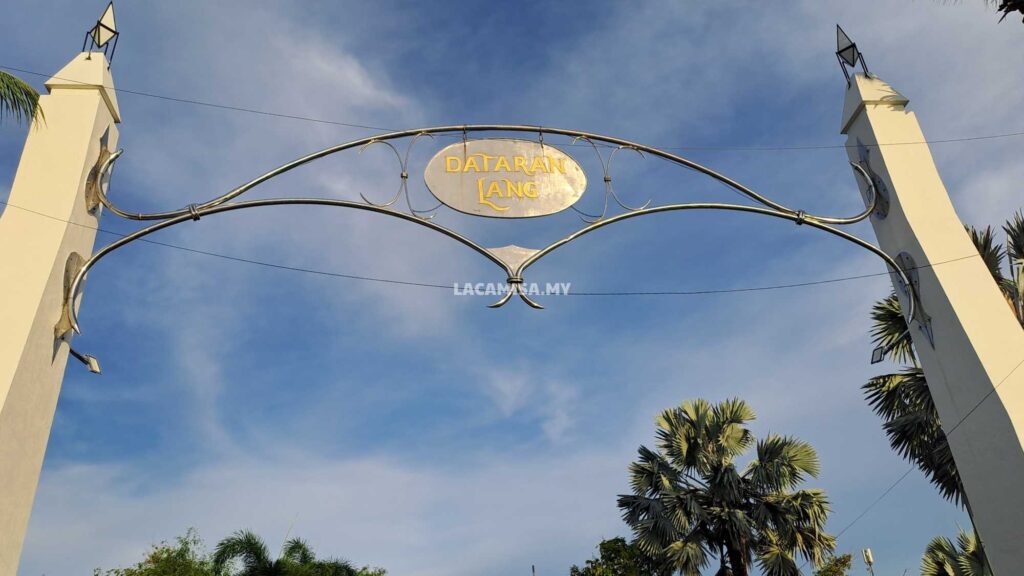 Entrance to Eagle Square (Dataran Lang) in Langkawi, Kedah