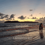 sunset in pantai cenang