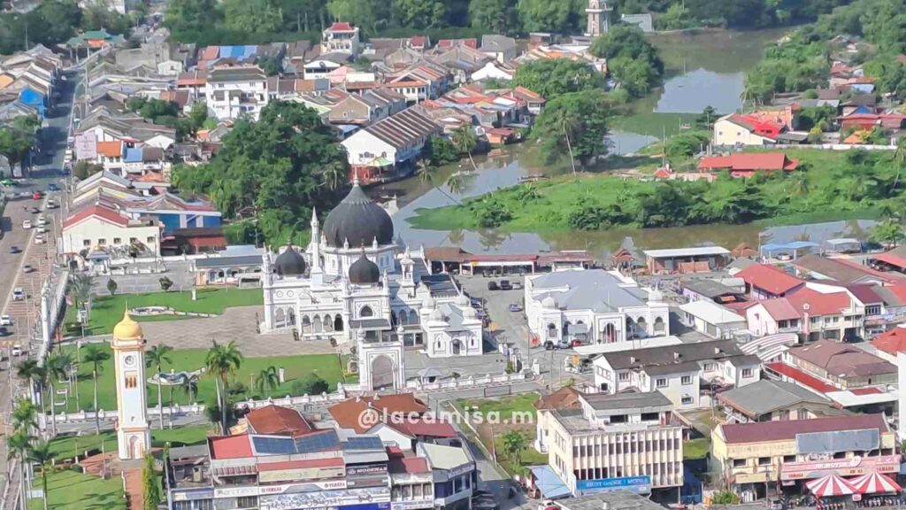 Masjid Zahir can be spotted from afar.