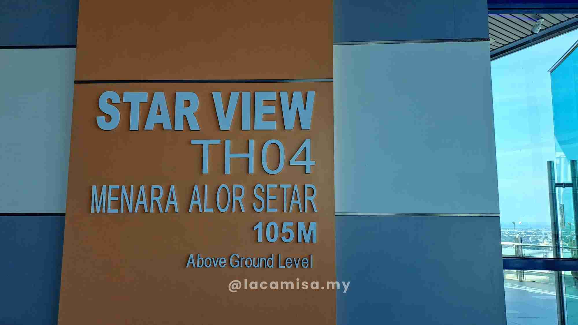 Star View is located 105 meters above ground level.