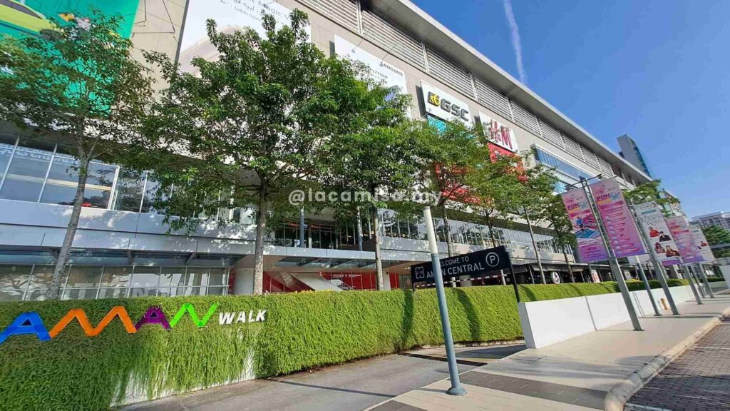 Aman Walk in front of Aman Central Mall.