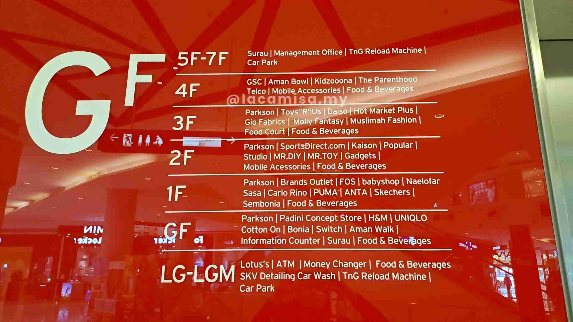 Ground Floor shop lists