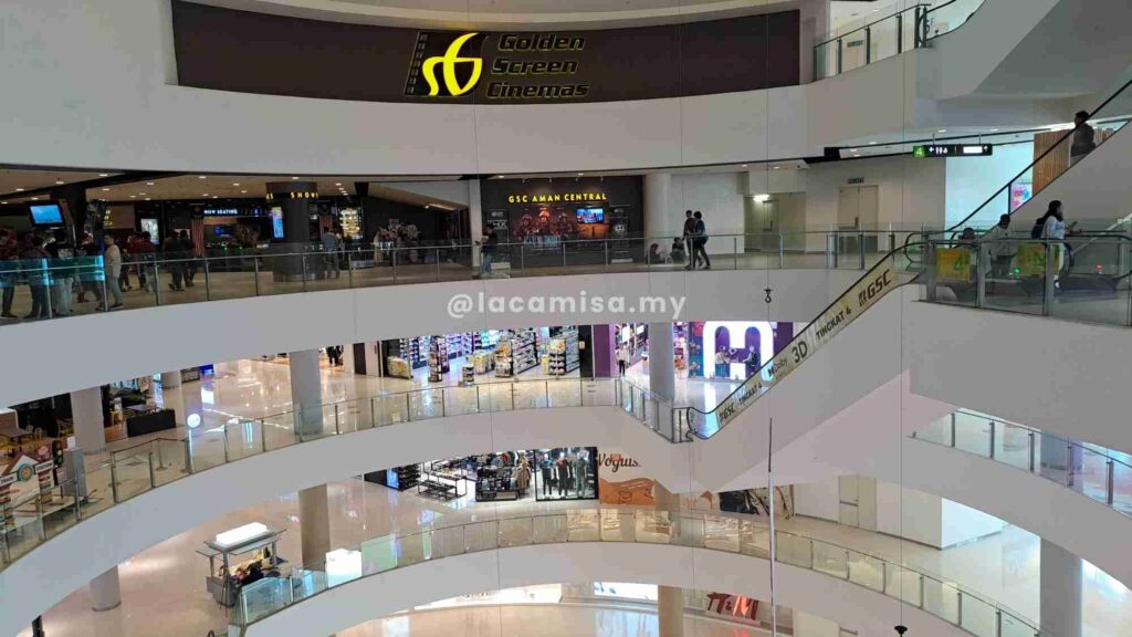 GSC cinema is located at the Forth Floor.