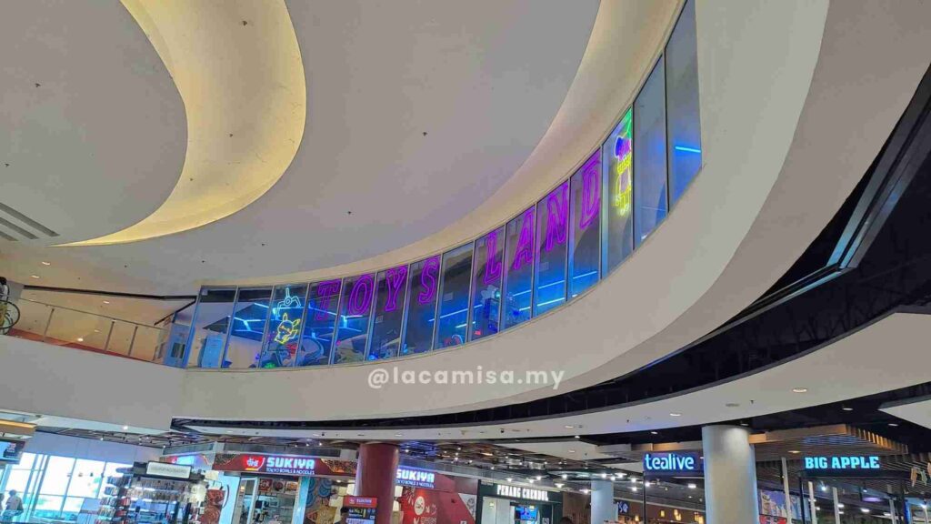 Toys Land, one of the favourite spots for families with kids.