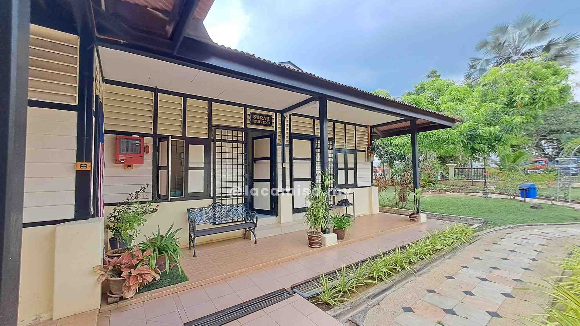 The prayer room outside the house