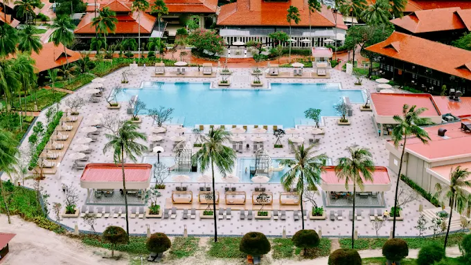 Pelangi Beach Resort & Spa, Langkawi is best for families with kids because it features spacious chalets and fun-filled pools designed for children (Image credited to Google.com).